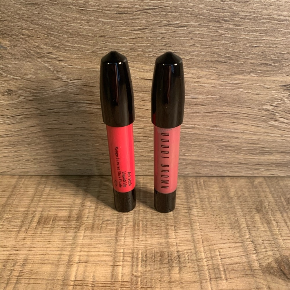 Bobbi Brown Lip Art English Rose & Uber Red - Picture 2 of 2